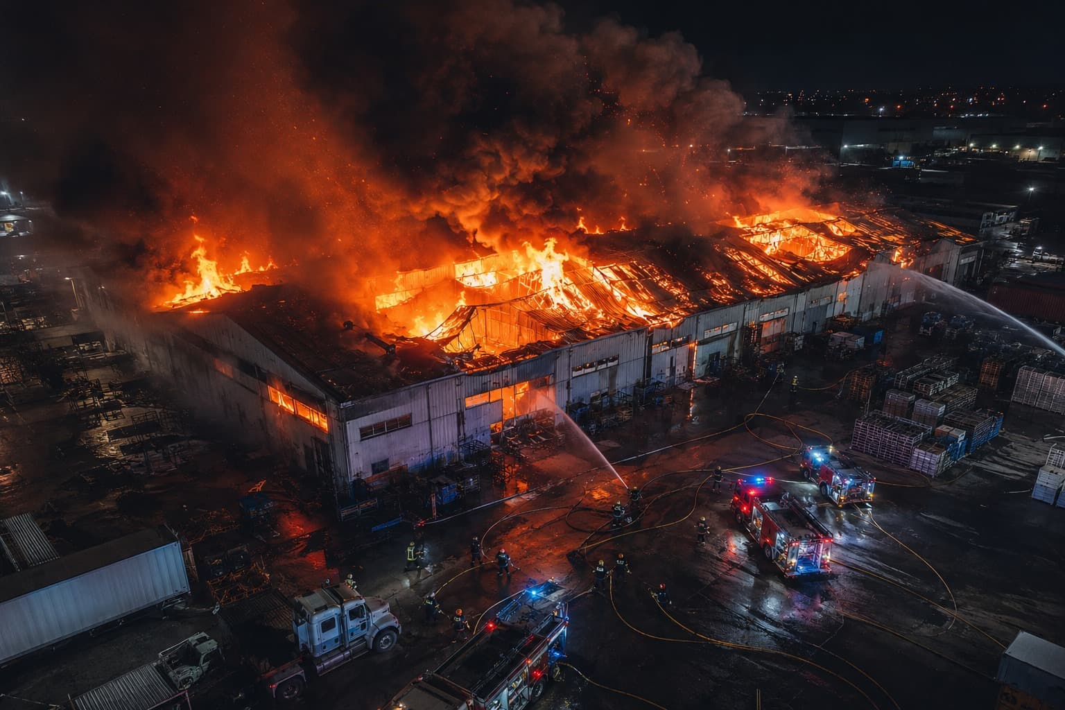 Endüstriyel yangın — SanFire koruma sistemleri